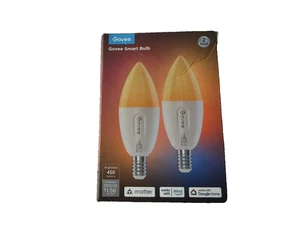Govee E12 Led Bulb 2 Pack Smart Light Bulbs Matter, Alexa, Google Home - New - Picture 1 of 6