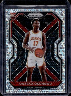 2020-21 Prizm Onyeka Okongwu RC Fast Break Prizms Rookie VAR #260b Hawks - Image 1 of 2