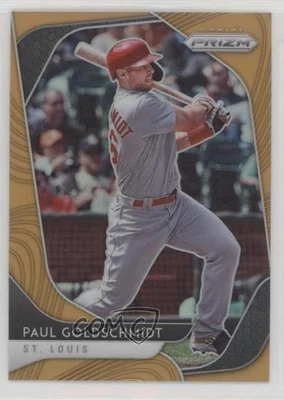 Panini Prizm Tier II 2020 naranja neón Prizm/100 Paul Goldschmidt #186 Foto 1 de 2