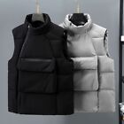 Casual Padded Cotton Waistcoat Sleeveless Jacket for Men Winter Warmth Vest Tops