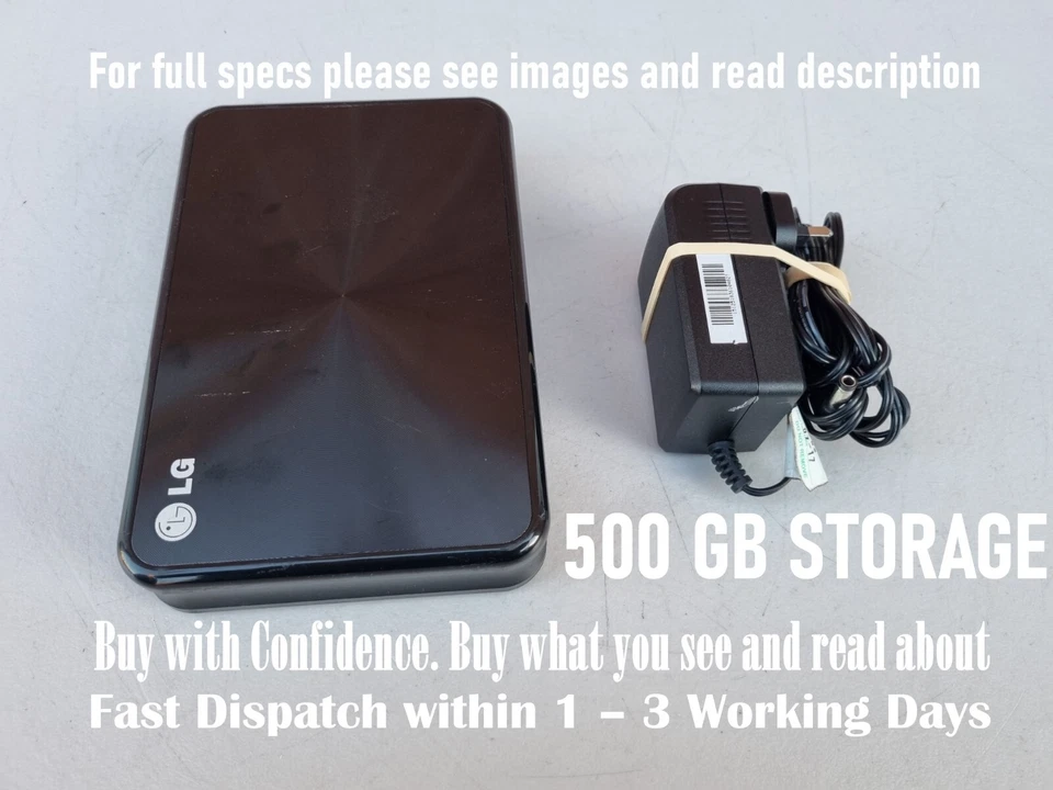 LG XD4 500GB. LG XD4, 500GB, USB. HDD capacity: 500 GB, HDD size: 3.5". USB - Image 1 of 4