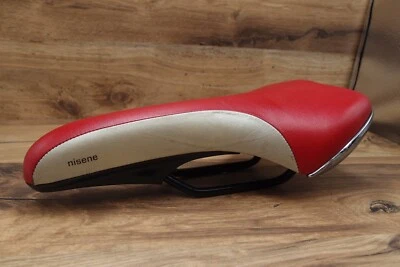 Sillín MTB Fizik NISENE Hecho en Italia Asiento 2002 Cuero Foto 1 de 4