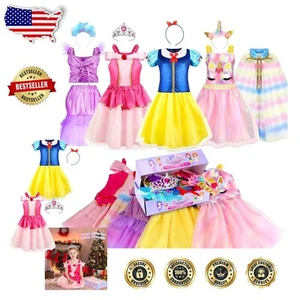 Soft and Stylish Princess Costumes for Girls | Perfect for Role Play Ages 3-8 - Picture 1 of 10