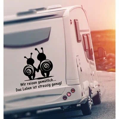 LEMMY'S HOLZSCHMIEDE Aufkleber Wir reisen gemütlich... Wohnwagen Wohnmobil Sticker Camper