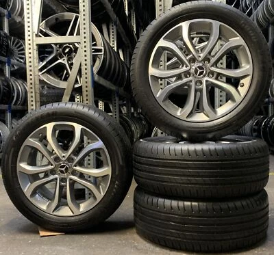 4 Orig Mercedes-Benz Sommerräder 225/50 R17 94W C-Klasse W205 S205 A2054010200 2 - Bild 1 von 3