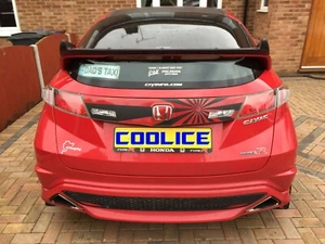 Honda Civic Type R FN2 / Type S FK3 Rising Sun Ray Type Rear Vinyl Panel - Picture 1 of 10