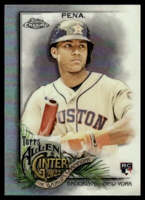 2022 Topps Allen & Ginter Chrome Jeremy Pena Rookie Houston Astros #137 - Image 1 of 2