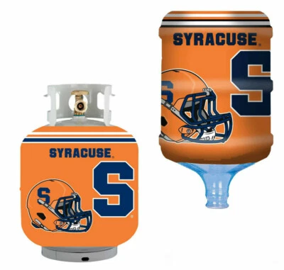 Cubierta del enfriador de agua del tanque de propano naranja Syracuse con licencia NCAA se adapta a cualquier 5 galones Foto 1 de 4