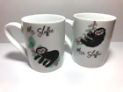 10 Strawberry Street Mr & Mrs Sloffee Coffee Mug Cups 14.5oz Set of 2