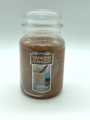 Vela Yankee CINNAMON BAUNILLA frasco grande 22 oz vela rara - Imagem 1 de 2