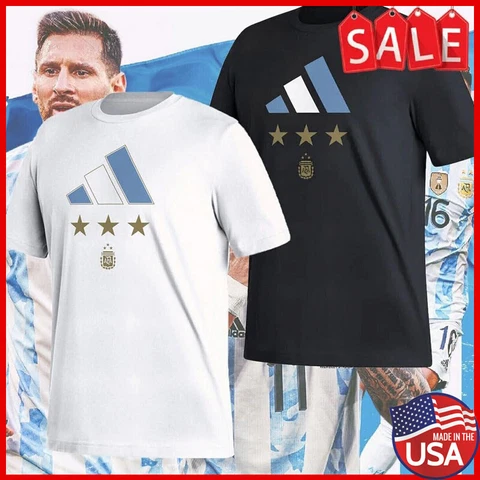 LIMITED!Argentina National Team 2022 Winners T-Shirt  World Cup Champions HOT OK Cover
