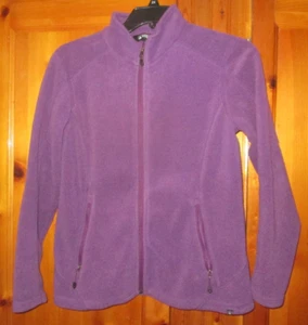 Eastern Mountain Sports Polartec Fleece Jacket Womens Large Purple Full Zip - Picture 1 of 4
