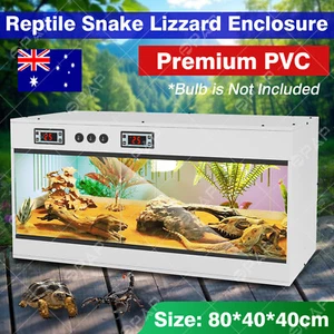Large Reptiles Terrarium Enclosure for Bearded Dragons Lizards Snakes E27 Socket - Picture 1 of 13