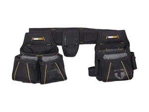 Toughbuilt Carpenter Tool Belt 2 Hammer Holders Heavy Duty, Fits 32"-48" Waist - Picture 1 of 8