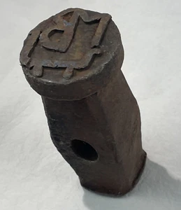 Vintage Log Stamping Tool Marking MB Lumberjack Logger Log Butt Stamp/ Brand - Picture 1 of 10