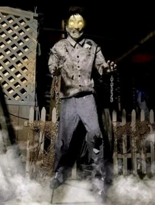Haunted Hill Farm 6 piedi zombie illuminato indipendente animatronic - Foto 1 di 8
