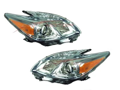 For 2010-2011 Toyota Prius Headlight Lamps Driver & Passenger Side LH+RH - Image 1 of 3