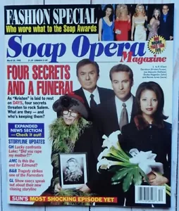 Soap Opera Magazine Drake Hogestyn Eileen Davidson 1998 Kimberly McCullough - Picture 1 of 5