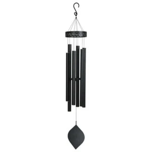 159cm Metal Black 6 Tube Harmonious Tuned Wind Chime with Beautiful Tones - Picture 1 of 1