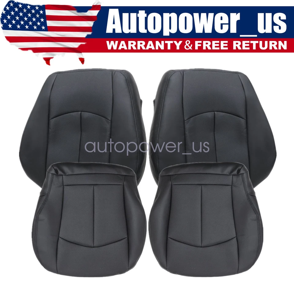Cubierta de asiento superior inferior del conductor pasajero negra para Mercedes Benz E350 2003-2009 Foto 1 de 1