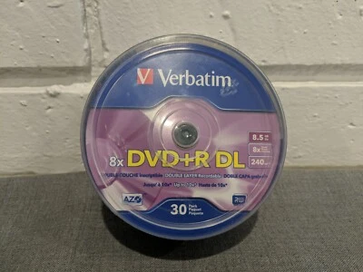 Verbatim DVD+R DL 8.5GB 8X Branded 30-Pack Spindle 96542 - Image 1 of 4