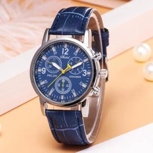 Herren Leder Militär Casual Analog Quarz Armbanduhr Armbanduhr NEU 2025 NEUE~ - Picture 1 of 19