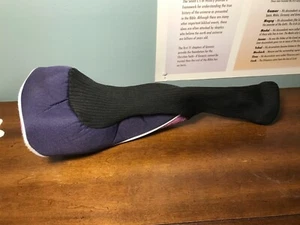 Topflite Ladies Womens Driver Head Cover Purple Black White - Picture 1 of 4