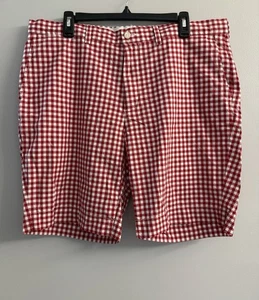 POLO Ralph Lauren Men’s Suffield Red White CHECKERED Preppy Golf Shorts 38 EUC - Picture 1 of 10