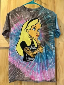 Tie Dye Grunge Alice In Wonderland T - Picture 1 of 4