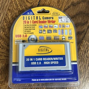 Digital Concepts CR-60M 20 in1 Memory Card Reader/Writer USB 2.0 High Speed NIB - Picture 1 of 7