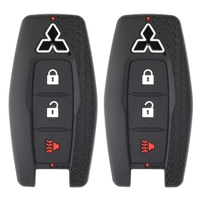 Llavero Anillo Cubierta Estuche Soporte 3 Botones Para Mitsubishi Outlander 2022-2024 Foto 1 de 4