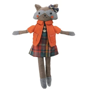 Peluche Northlight 17" marrón y naranja niña sentada diseño espiga zorro - Imagen 1 de 3