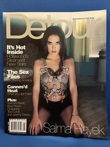 DETOUR August 1998 SALMA HAYEK Cover Yasmine Bleeth Traci Lords Chayanne - Picture 1 of 2