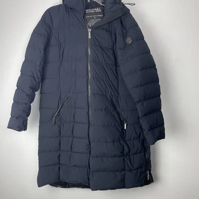 Michael Kors Jacket Womens 0X Dark Navy Ultra Light Weight Down Insulated Puffer - Image 1 of 4