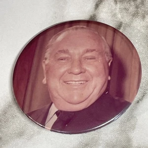 Richard J Daley Chicago Mayor Color Photo 2 1/4” Political Pinback Button HS29a - Picture 1 of 2