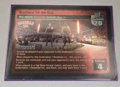 WWE CCG Raw Deal Brothers 'til the End (SS2) Kane Undertaker - Image 1 of 2