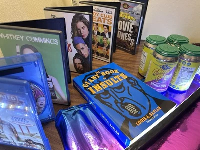 Giant Book Of Insults. Standup Comedy 10 CD/ DVD Lot. Cheech & Chong THC Drinks. - Bild 1 von 4