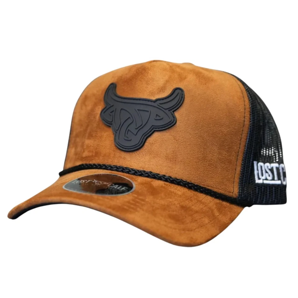 Мужская замшевая регулируемая бейсболка хаки с A-образной рамкой Lost Calf - Изображение 1 из 1