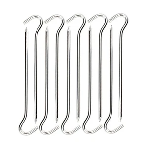 10 pezzi di da campo da campeggio a forma di domanda 10ps (argento) PEG - Foto 1 di 3