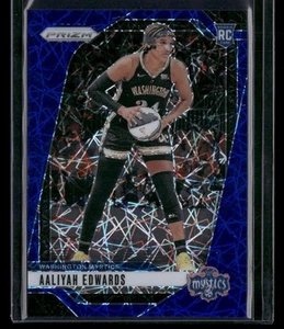 Panini Prizm WNBA #70 2024 Aaliyah Edwards Blue Velocity Prizms Mystics Rookie - Imagen 1 de 2