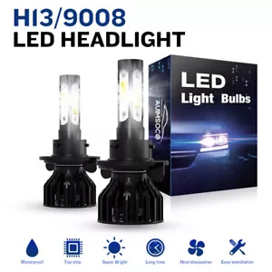 LED Headlight Hi/Lo Light Bulbs for Dodge Ram 1500 2500 3500 2006 2007 2008 2009 - Picture 1 of 14