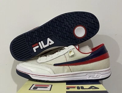 New Fila OG Tennis First Edition Gold 11 FW03409-111 White Navy Red Rare DS Vtg - Image 1 of 4