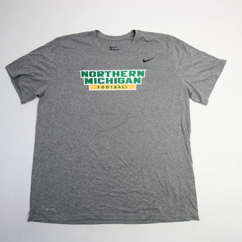 Northern Michigan Wildcats Nike Dri-Fit Short Sleeve Shirt Men's Gray New Cover