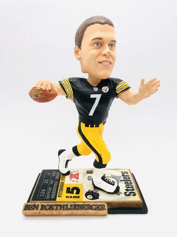 Big Ben Roethlisberger Steelers Bobble STEELERS TICKET BASE FoCo BOBBLE BLK JERS Cover