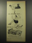 1955 Lindt Chocolate Ad - One Heavenly Taste.. Tells You It's Lindt