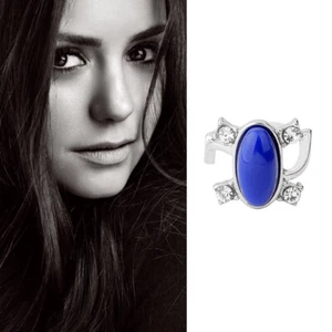 Vampire diaries Elena Gilbert Cosplay Costume Daylight Ring Blue stone ring UK - Picture 1 of 2