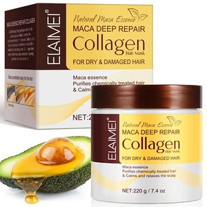 COLLAGEN HAIR TREATMENT DEEP REPAIR CONDITIONING ARGAN OIL HAIR MASK - Picture 1 of 5