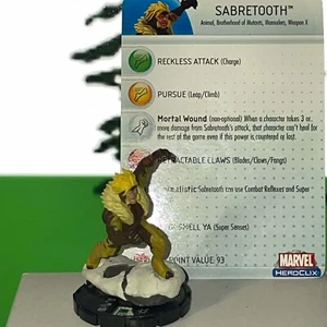HeroClix GSX 040 Sabretooth rare (Giant-Size X-Men) - Picture 1 of 1