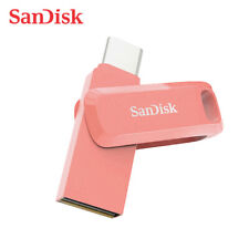 SanDisk 128GB Ultra Dual Drive Go USB Type-C OTG On-The-Go USB 3.1 Peach Color