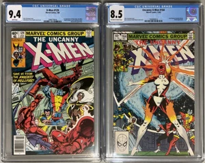 🔥MCU Comic Keys🔥X-Men 129 164🔥CGC 9.4 8.5🔥1st Kitty Pryde Emma Frost Binary - Picture 1 of 4